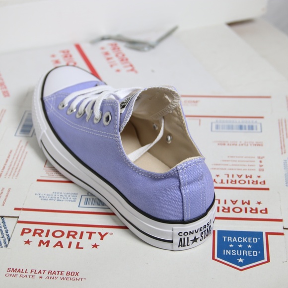 Converse Classic Light Purple All Star Low Tops - Picture 5 of 6